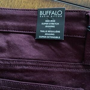 Buffalo David Bitton Burgundy Skinny Jeggings